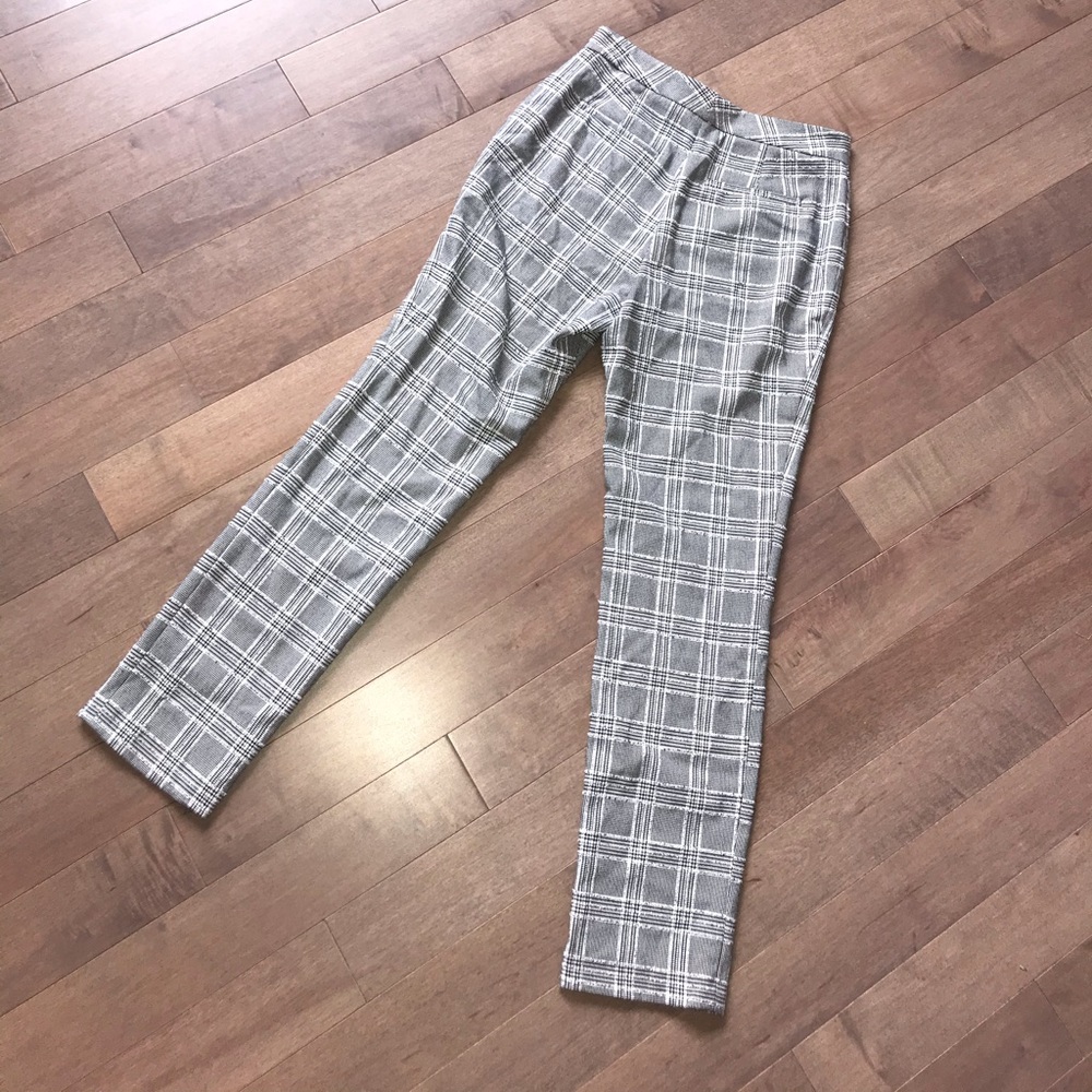 High Waisted Plaid Trousers - image 2